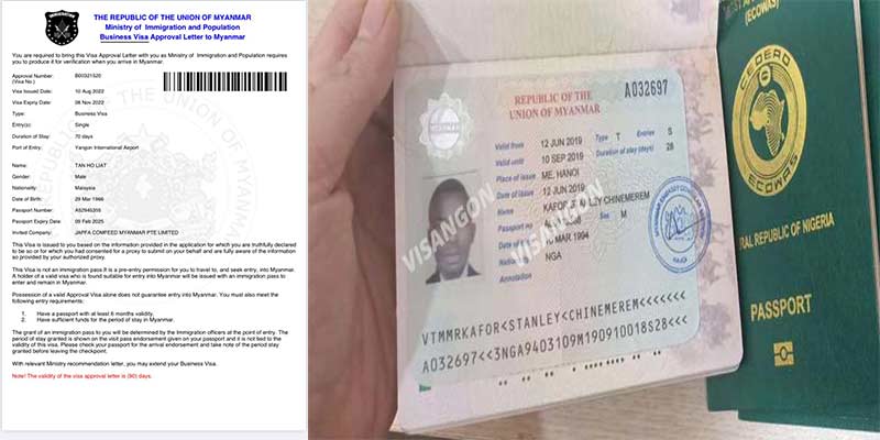 hướng dẫn thủ tục xin visa đi myanmar mới nhất