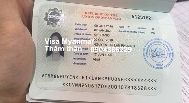 hướng dẫn xin visa myanmar thăm thân đoàn tụ gia đình