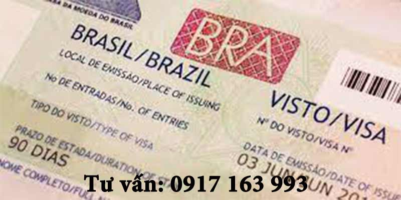 xin visa đi brazil bao nhiêu tiền